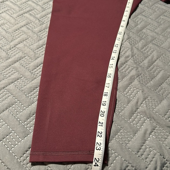 Fabletics Define High-Waisted 7/8 Bright Burgundy Leggings, NWT’s, Size XXL/1X - Picture 8 of 9